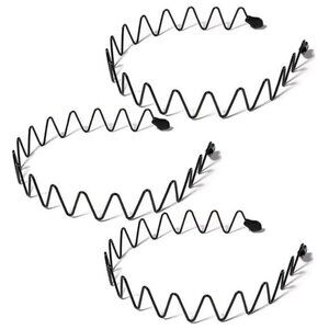 ⚡Men F-New 3pcs Metal Fashion Unisex Wavy Outdoor Sports Simple Elastic Headband